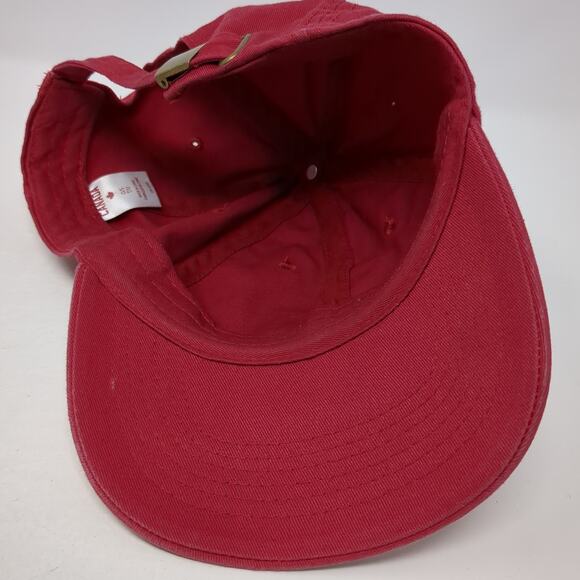 Canada Flag Slideback Baseball Cap Red One Size Adjustable Embroidered 6 Panel - Picture 7 of 10